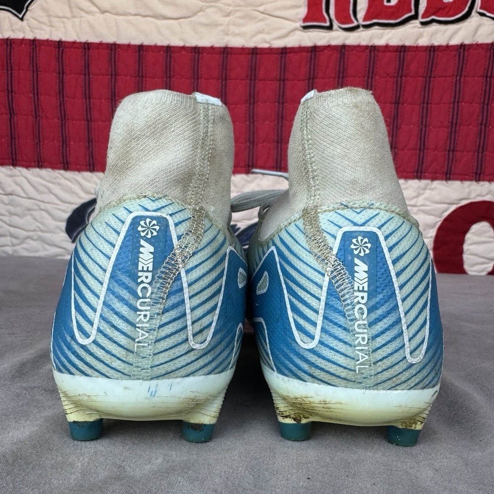 Size 7.5 - Nike Zoom Superfly 10 Academy Fg/Mg Glacier Blue Orbit FQ1456-400 - Picture 7 of 10
